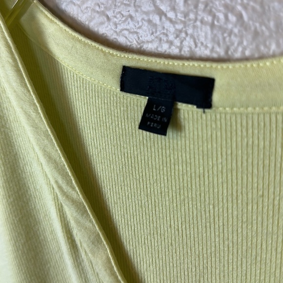 ATM ANTHONY THOMAS MELILLO STRETCH MODAL HENLEY BODYSUIT IN BANANA - Picture 7 of 10